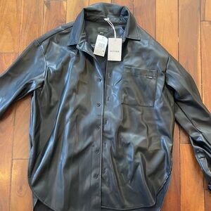 MOTHER black leather jacket NEW WITH TAGS